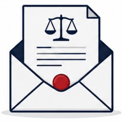 Will document and envelope illustration